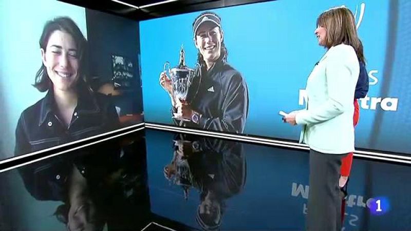 Garbiñe Muguruza, en TVE: "Por fin he derribado una barrera para el tenis español"