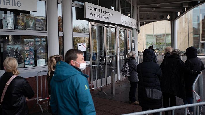 Telediario 1 - Alemania obligará a vacunarse a personal sanitario e impondrá restricciones a no vacunados