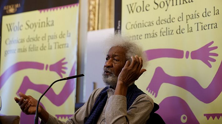 Telediario 2 - El Premio Nobel Wole Soyinka visita España para presentar su nuevo libro