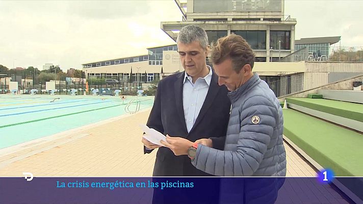 Telediario 2 - La subida de la energía ahoga a los clubes de natación