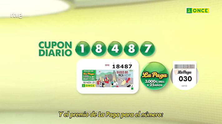 Sorteos ONCE - Sorteo ONCE - 18/11/21