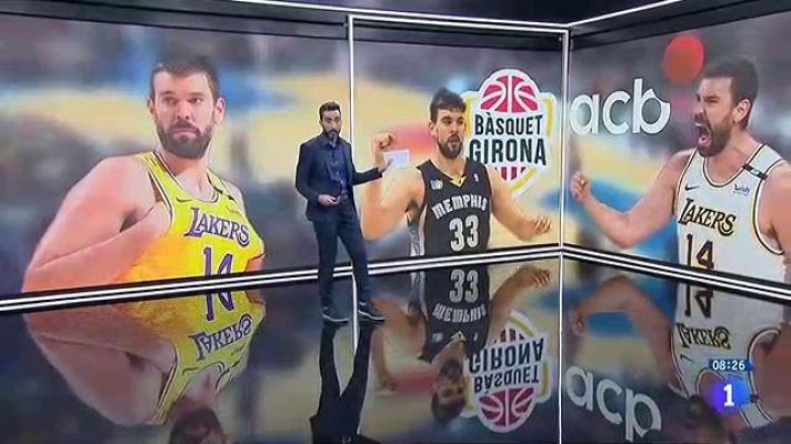 Telediario Matinal - Marc Gasol, cerca de fichar por el Bàsquet Girona