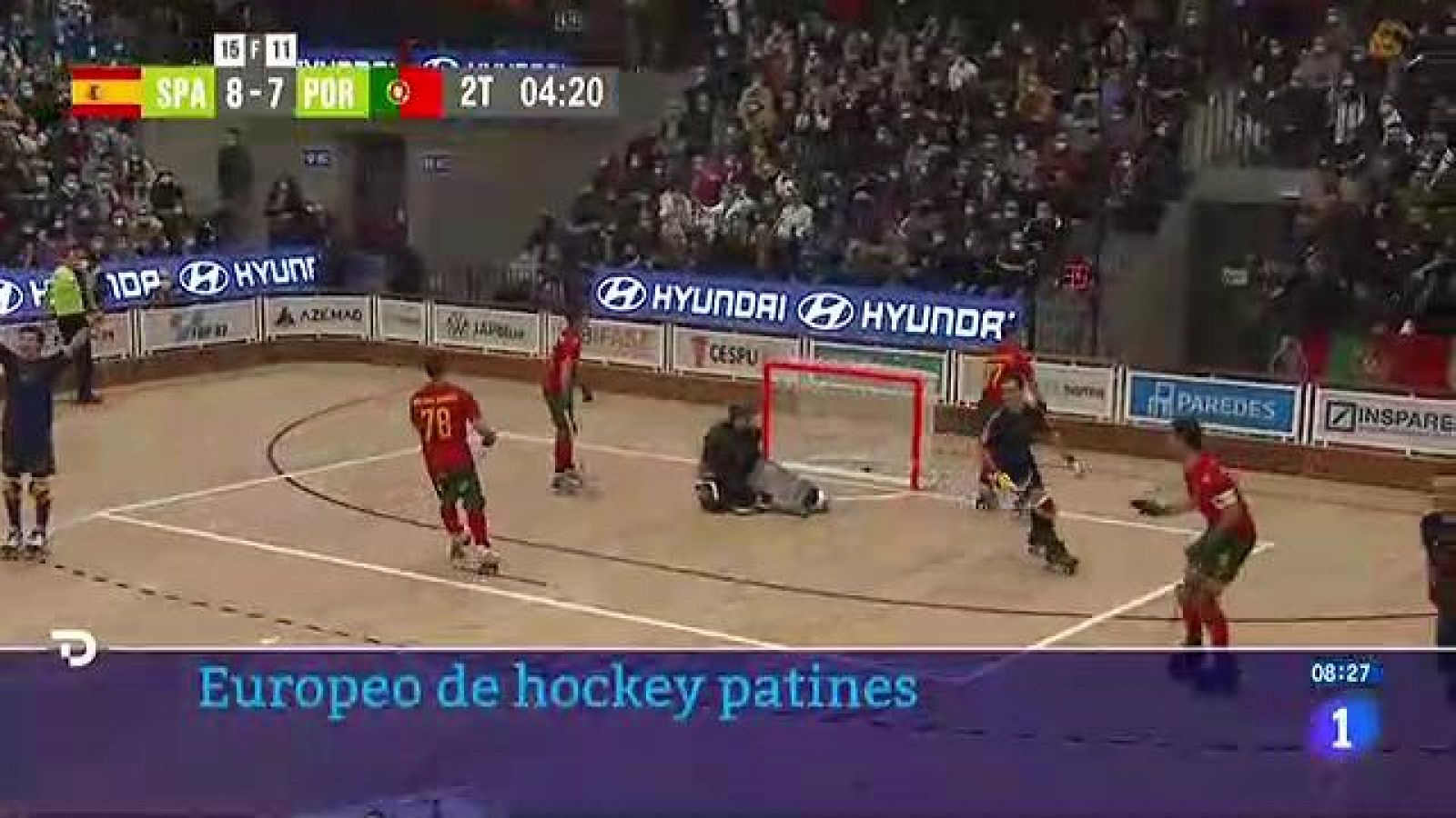 España busca la final del Europeo de hockey sobre patines