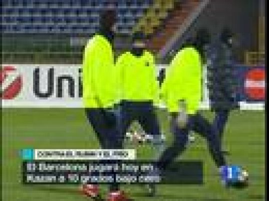 Champions League - El Barça jugará a 10º bajo cero