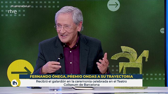 Fernando Ónega, Premio Ondas a su trayectoria: "Es el tercero, soy tan mayor que ya tengo tres"