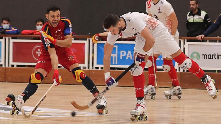 Hockey sobre patines - España gana a Francia la final del Europeo de hockey patines