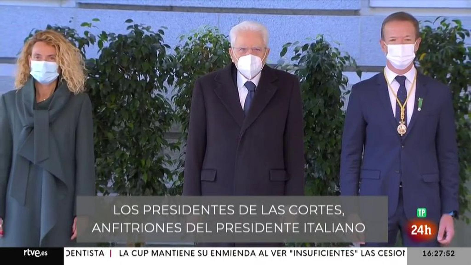 Parlamento - Conoce el Parlamento - Visita del presidente italiano - 20/11/2021