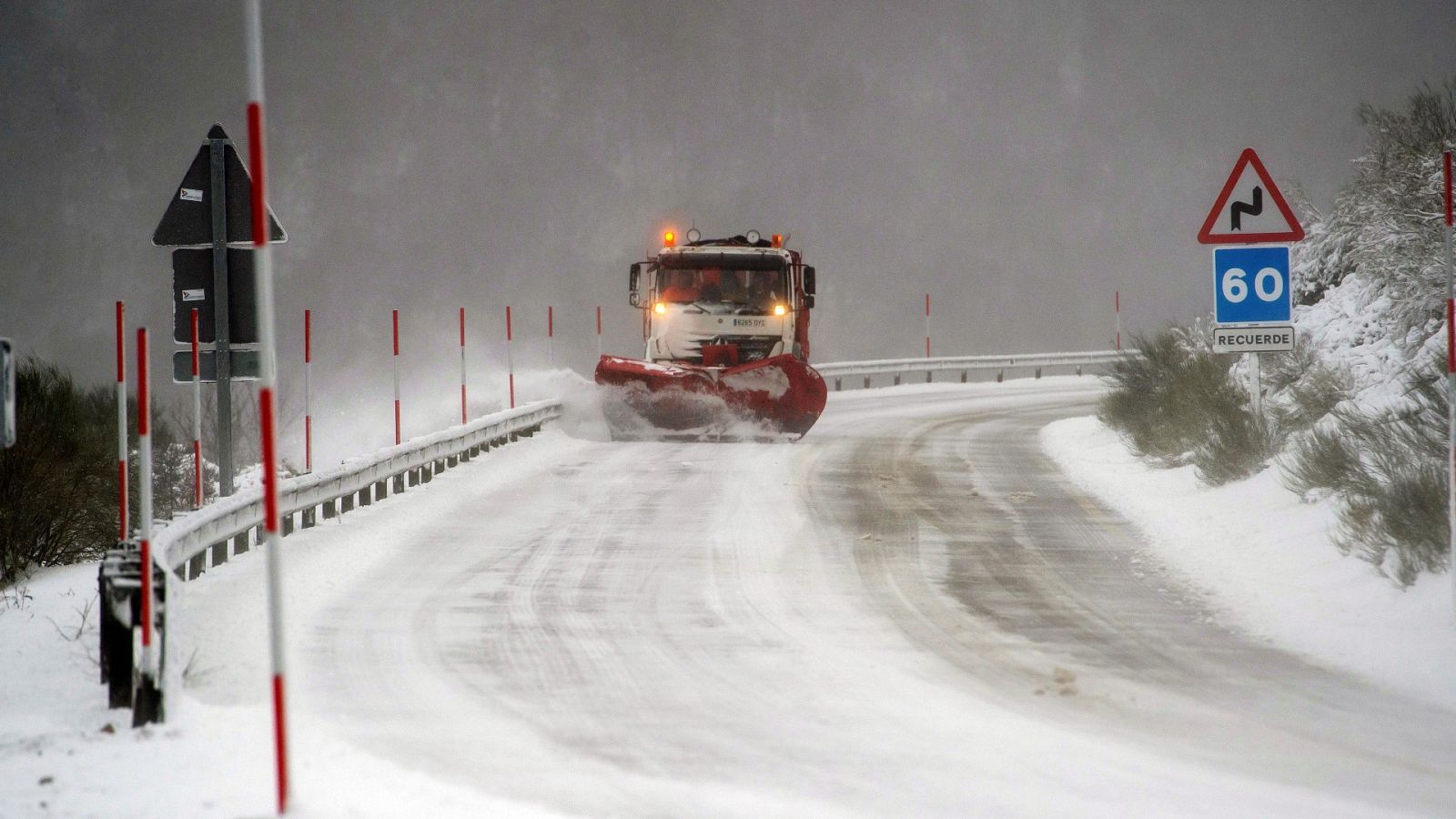 Una DANA trae nevadas y un descenso de la temperatura