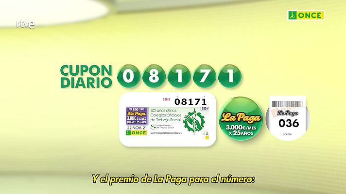 Sorteos ONCE - Sorteo ONCE - 22/11/21