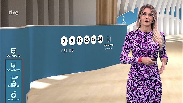 Loterías - Sorteo de la Bonoloto del 22/11/2021