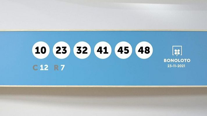 SELAE - Sorteo de la Lotería Bonoloto y Euromillones del 23/11/2021