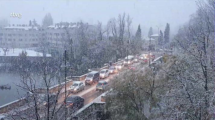 Precipitaciones localmente fuertes o persistentes en el área cantábrica, Cataluña y Baleares. Temperaturas mínimas inferiores a -6ºC en la Ibérica de Teruel