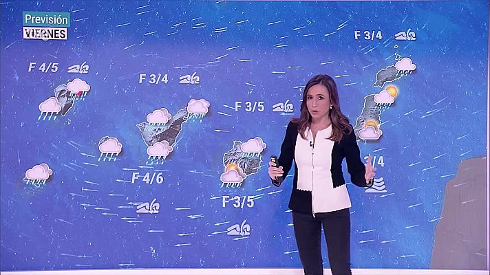 El tiempo - Nevadas en la cordillera Cantábrica, Pirineos y sistemas Central e Ibérico. Lluvias localmente persistentes en el Cantábrico oriental