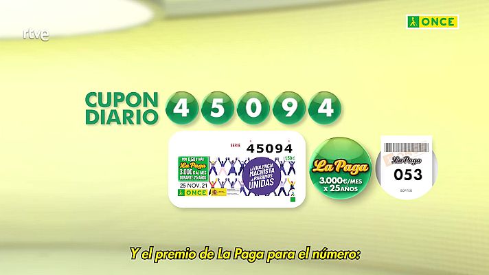 Sorteos ONCE - Sorteo ONCE - 25/11/21