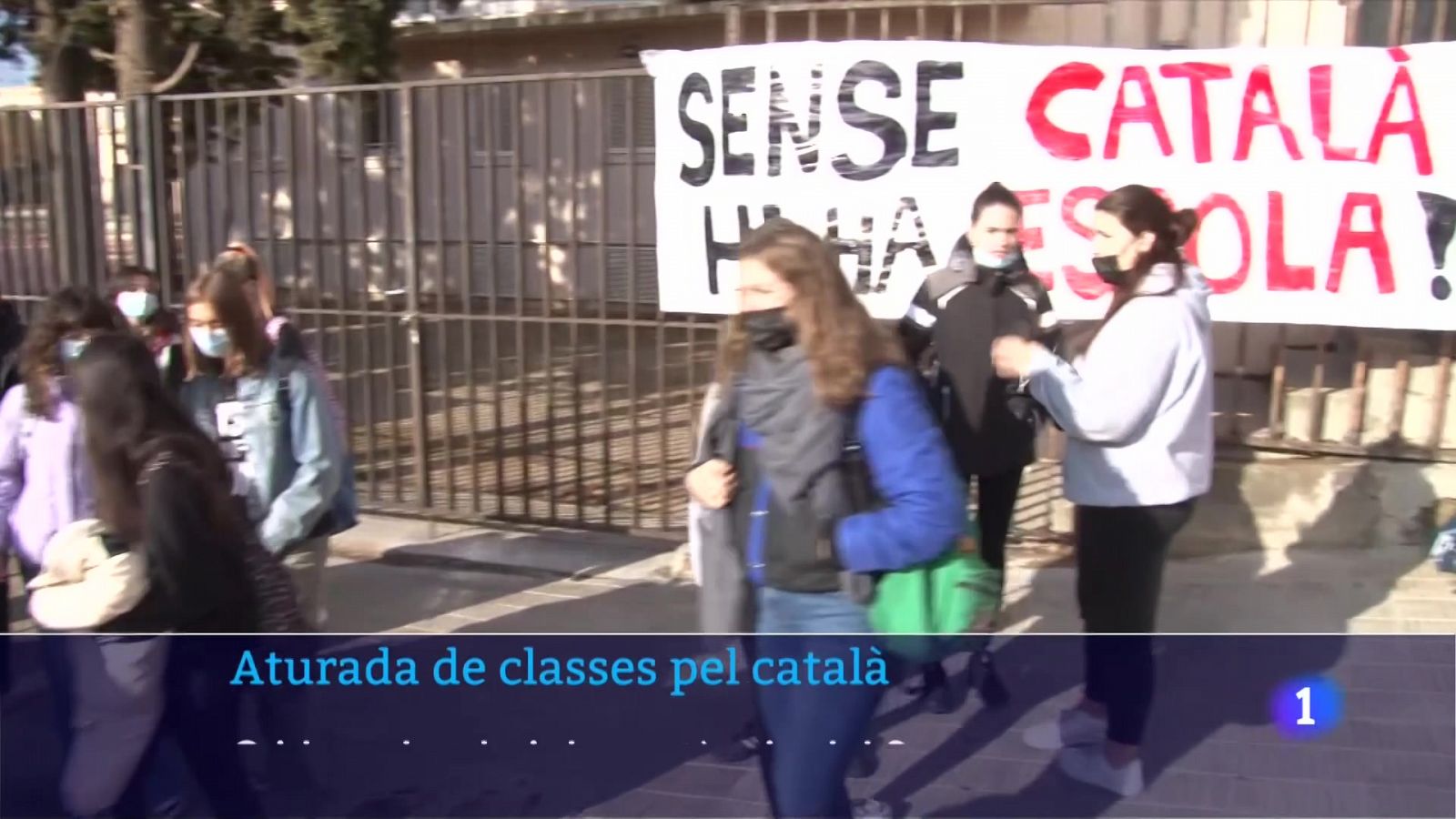 Aturada a les aules per protestar contra la decisió del Suprem