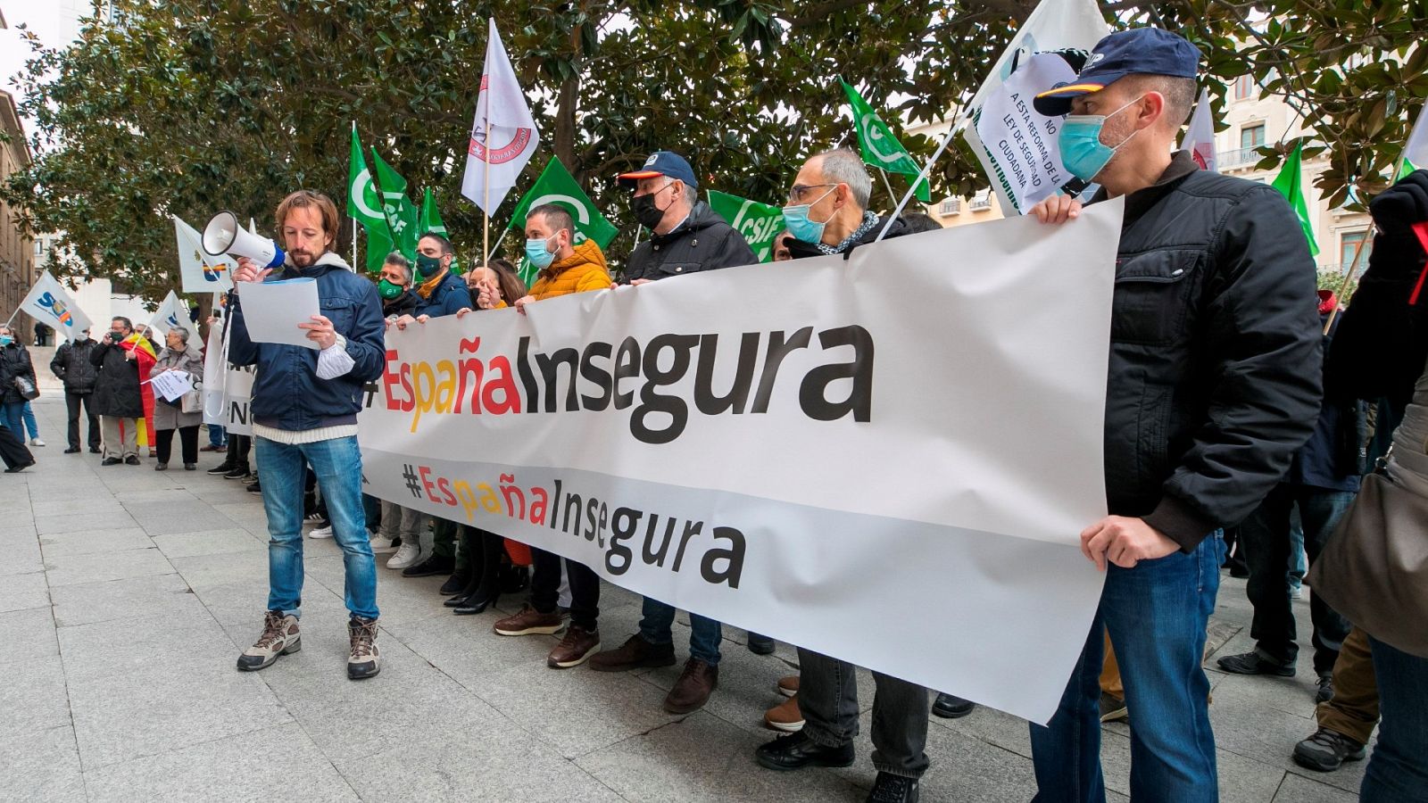 Policías se movilizan contra la reforma de la 'ley mordaza'