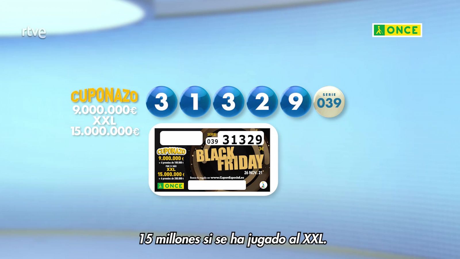Sorteo ONCE - 26/11/21 - ver ahora