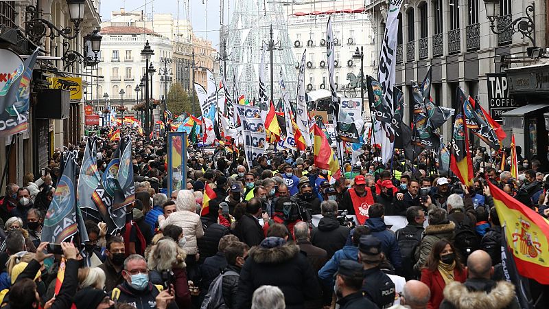 Sindicatos policiales protestan contra la reforma de la 'ley mordaza'