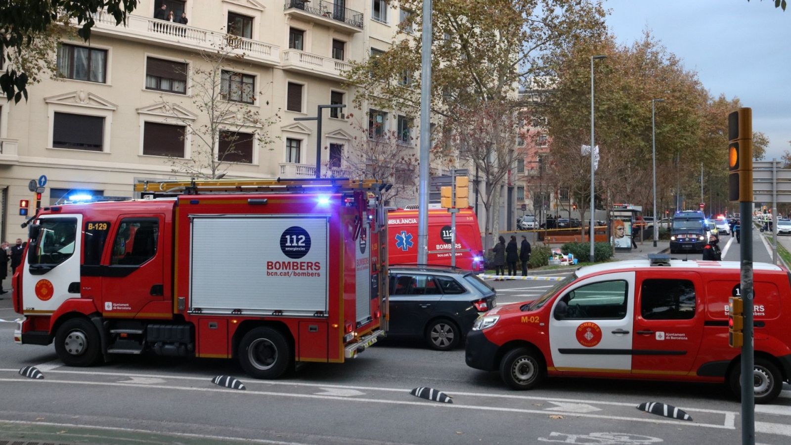 Mueren cuatro personas en un incendio en Barcelona