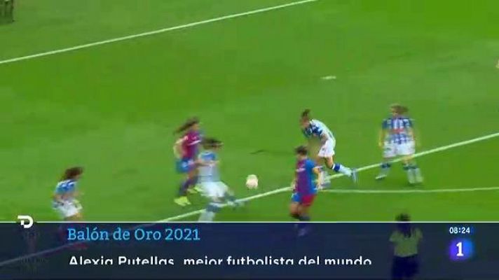 Telediario Matinal - Alexia Putellas gana el Balón de Oro y toca el cielo del fútbol mundial