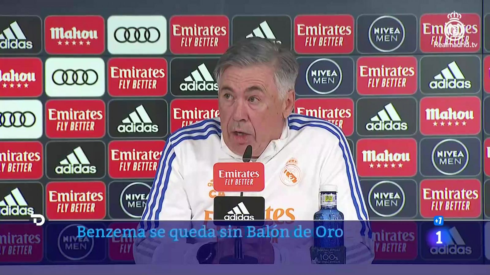 Ancelotti: "Yo hubiera elegido a Karim para ganar el Balón de Oro"