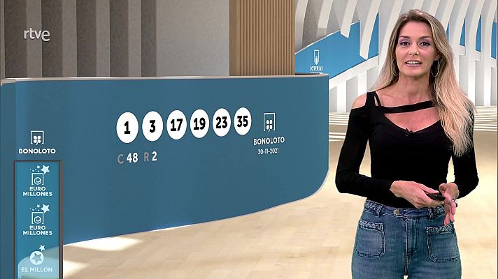 Loterías - Sorteo de la Bonoloto y Euromillones del 30/11/2021