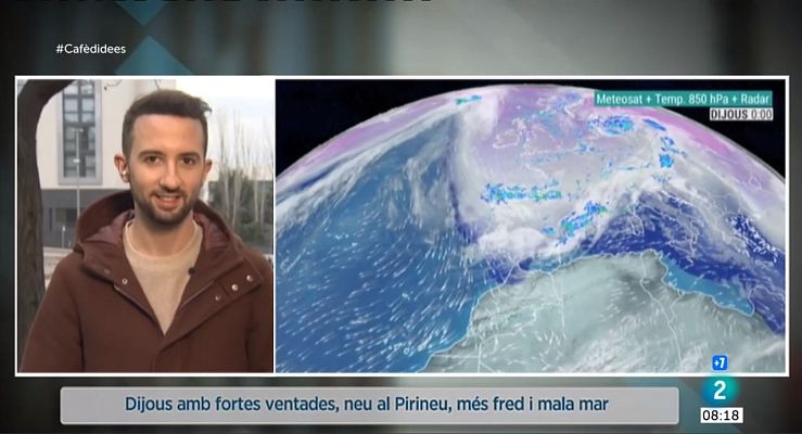 El temps - Dijous ventós, amb sol i neu al Pirineu