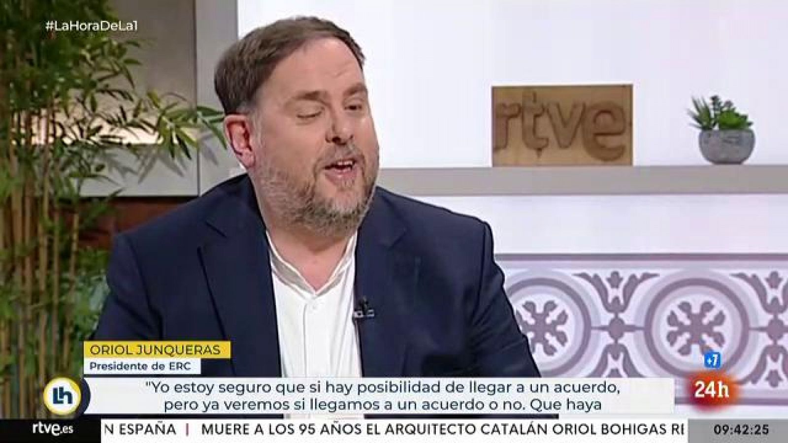 Ley audiovisual: Junqueras: es "muy importante" llegar al acuerdo