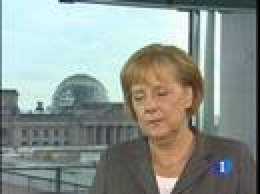 Angela Merkel habla para TVE