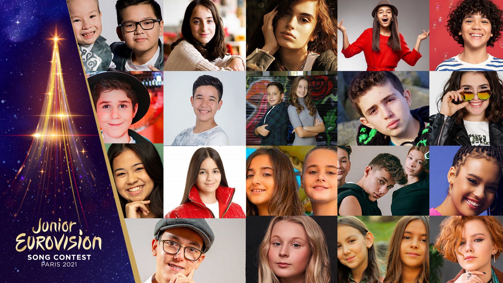 Todos los candidatos de Eurovisión Junior 2021