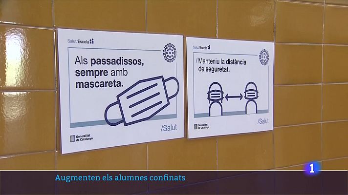 L'Informatiu - Educació i Salut fan una crida a la prudència davant l'increment dels alumnes confinats