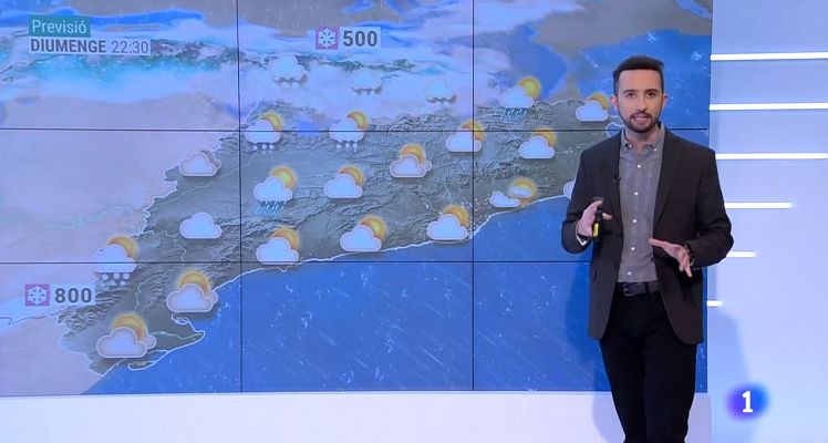 El temps - Un pont de desembre fred, amb vent i neu