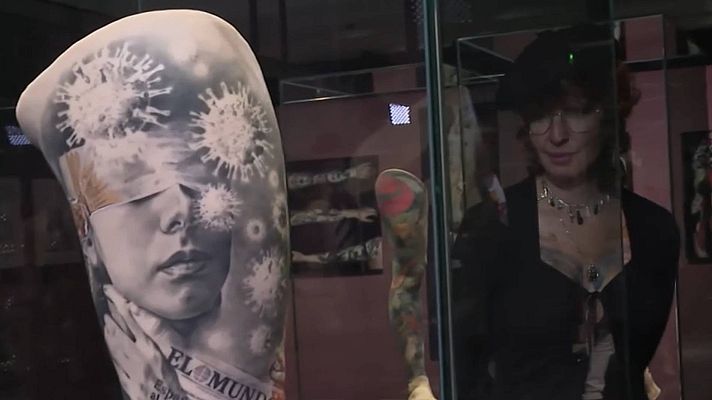 Telediario 1 - La exposición 'Tattoo. Arte bajo la piel' lleva  la historia del tatuaje al CaixaForum