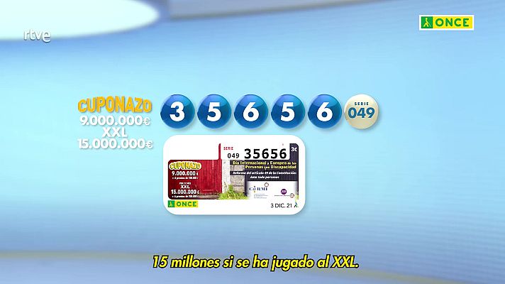 Sorteos ONCE - Sorteo ONCE - 03/12/21