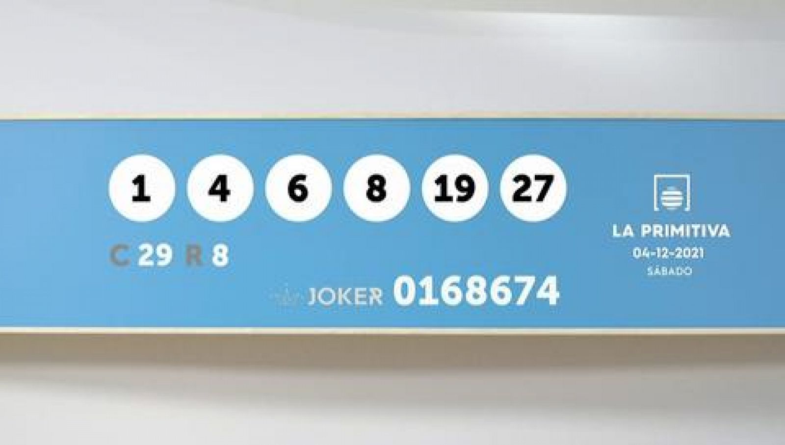Sorteo de la Lotería Primitiva y Joker: 04/12/2021