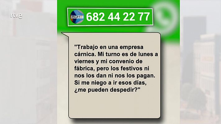 ¿Me pueden despedir por negarme a trabajar en festivo?