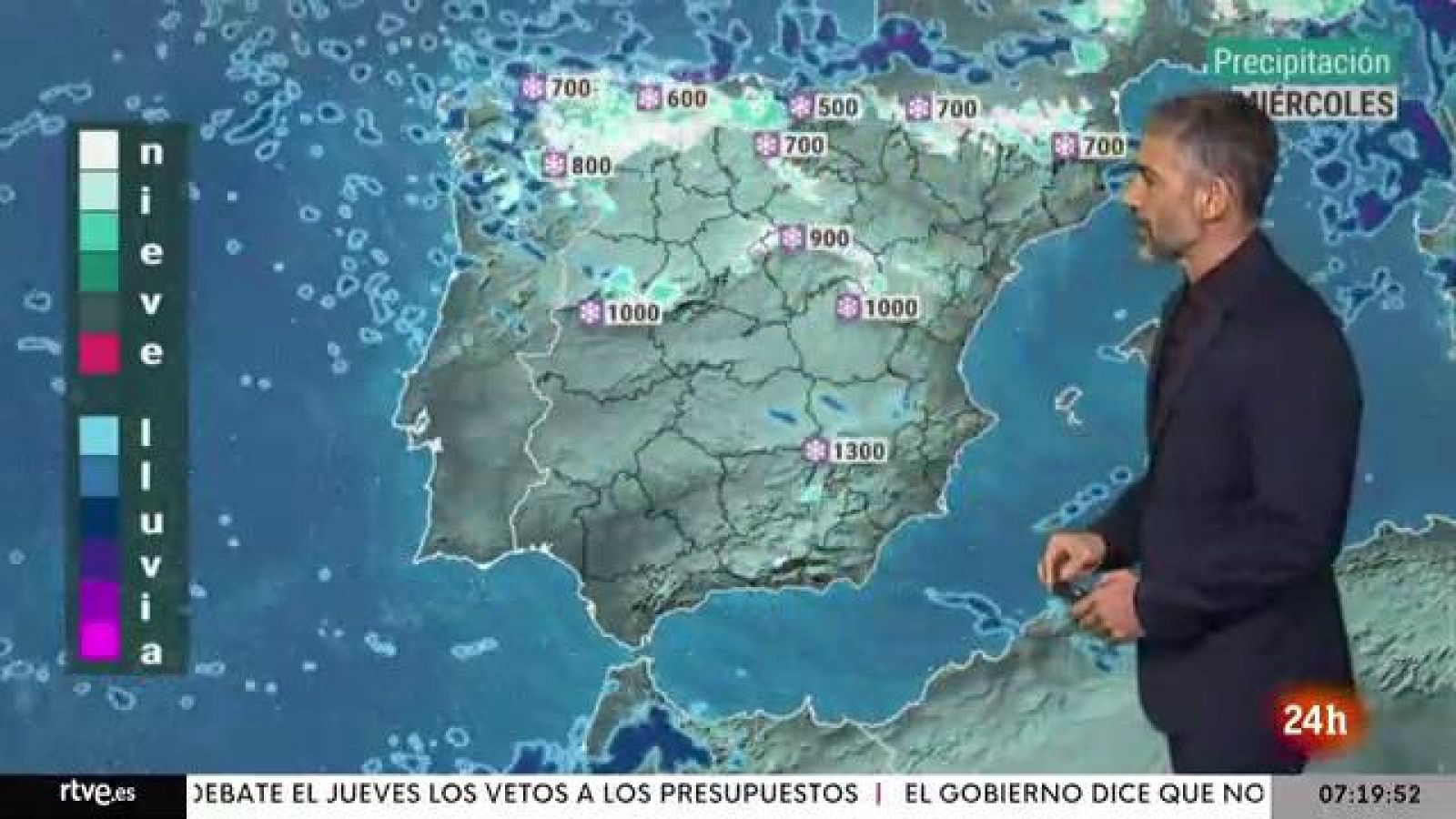 La borrasca seguirá con lluvias y nevadas generalizadas