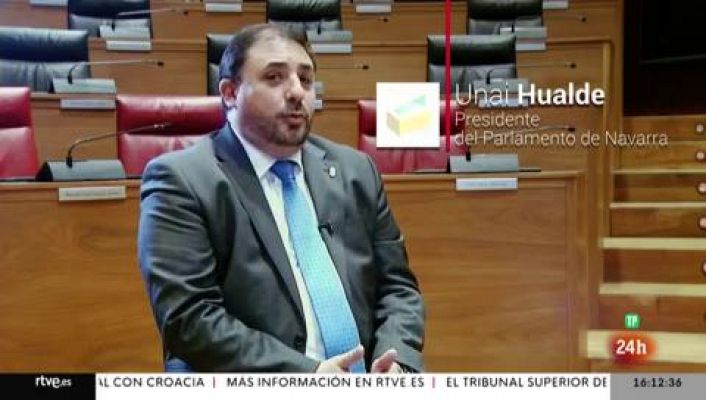 Unai Hualde, presidente del Parlamento de Navarra