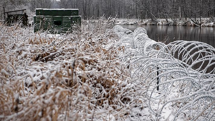 El temporal invernal empeora la situación de los migrantes en la frontera bielorrusa