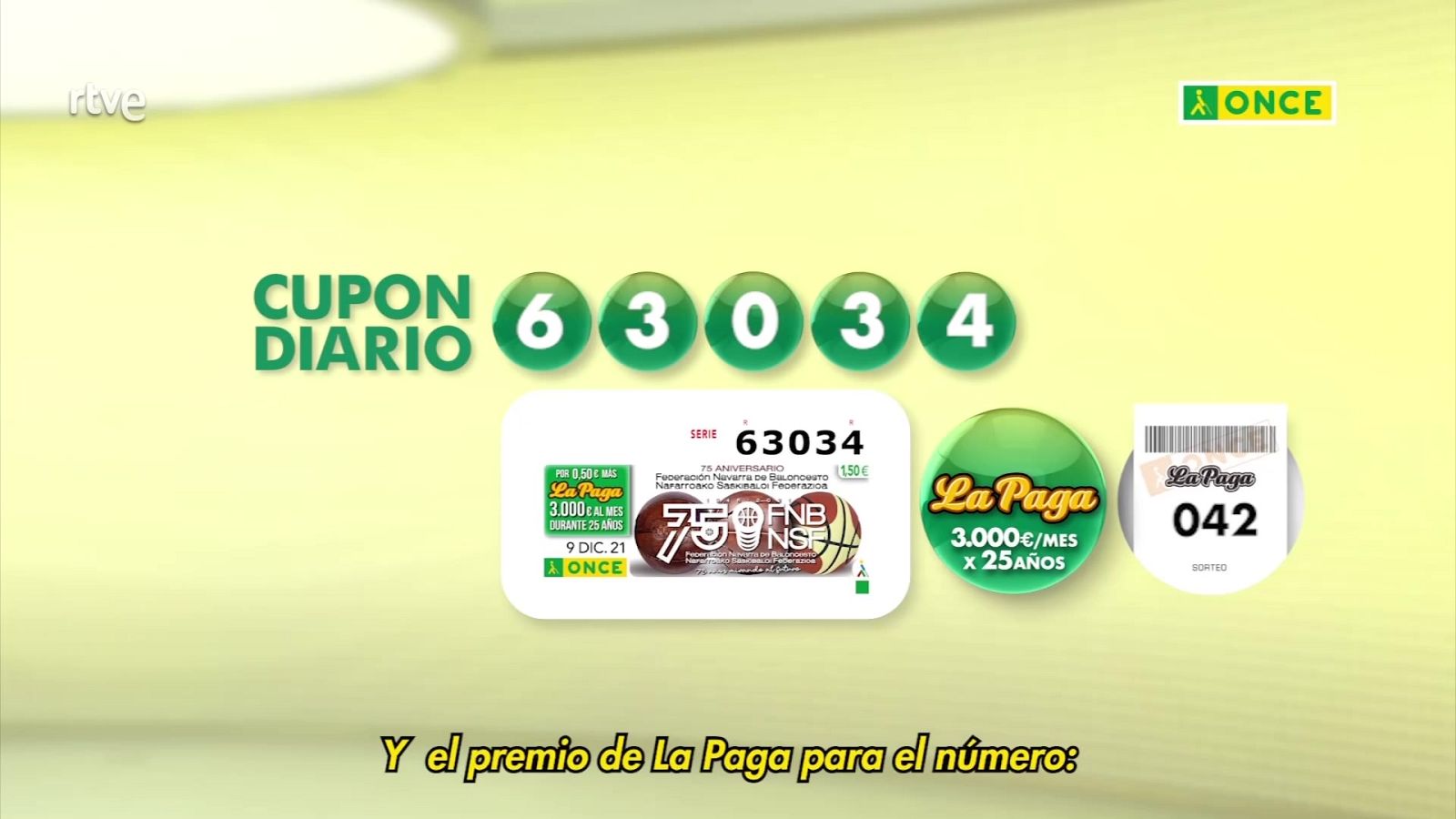 Sorteo ONCE - 09/12/21 - ver ahora