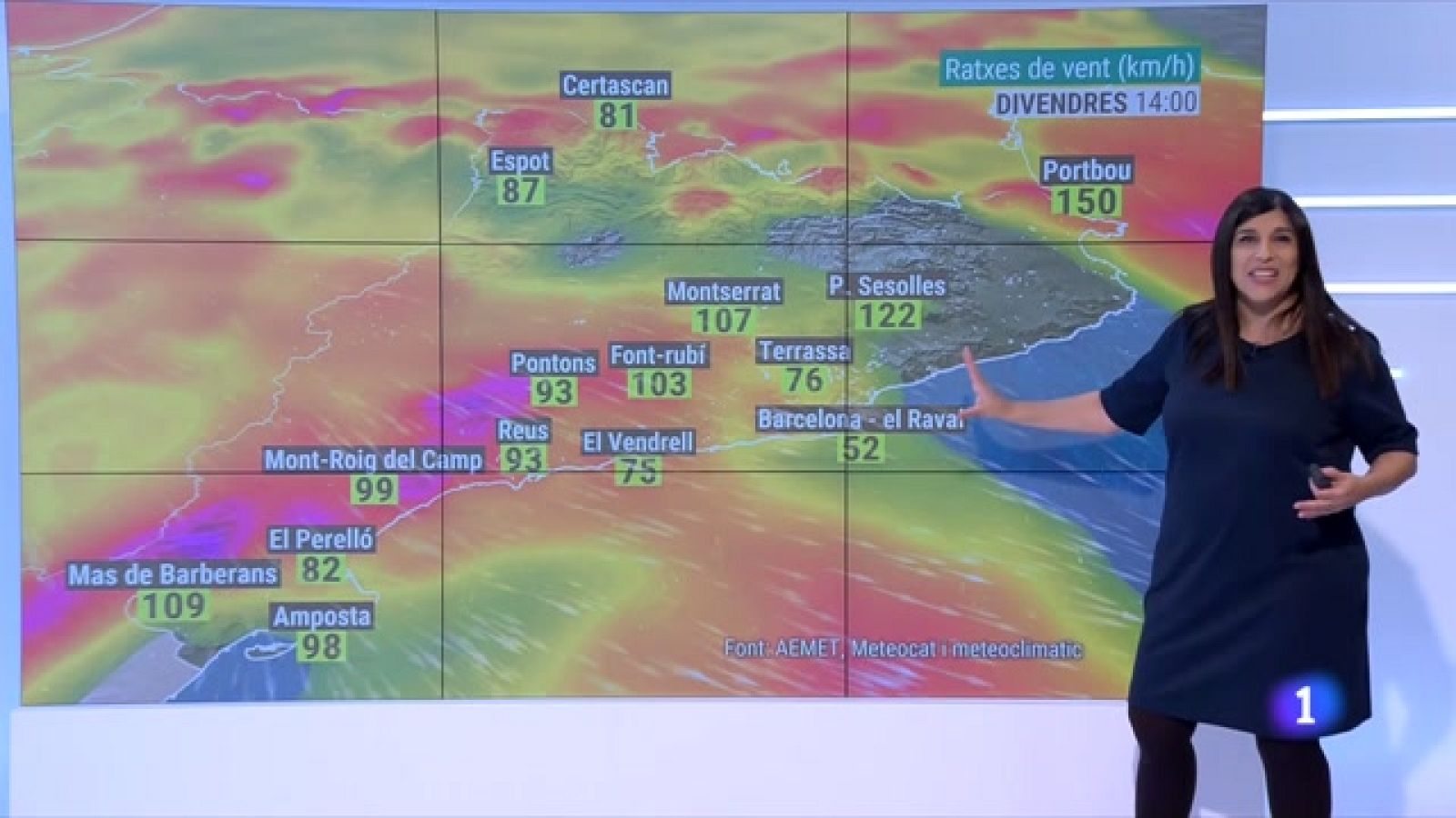 El Temps (10/12/2021) - Divendres: vent fort i més neu. Cap de setmana més tranquil