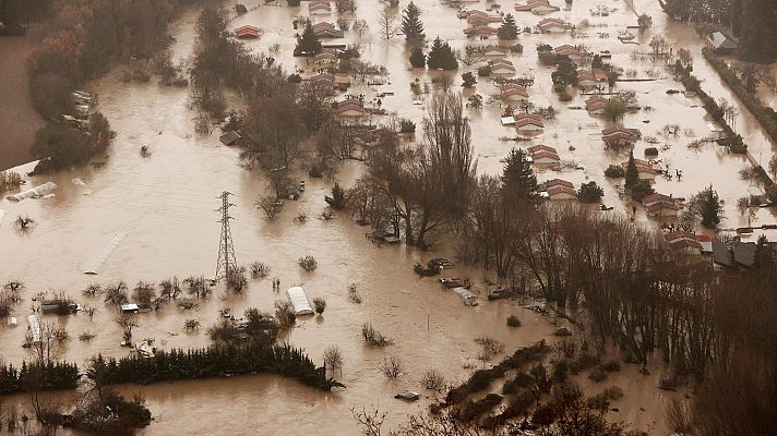 La crecida histórica del río Arga provoca las peores inundaciones en Navarra en 20 años
