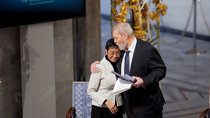 Los periodistas Ressa y Muratov reciben el Nobel de la Paz