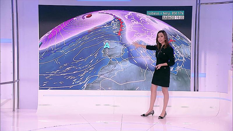 Precipitaciones localmente persistentes, así como deshielos, en el Cantábrico y Pirineos. Nieve en Pirineos - ver ahora