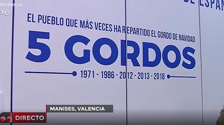 España Directo - Manises, el pueblo con más suerte en la Lotería de Navidad