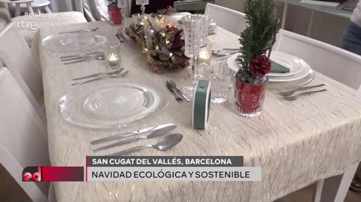 España Directo - Cómo decorar una mesa navideña, ecológica y sostenible