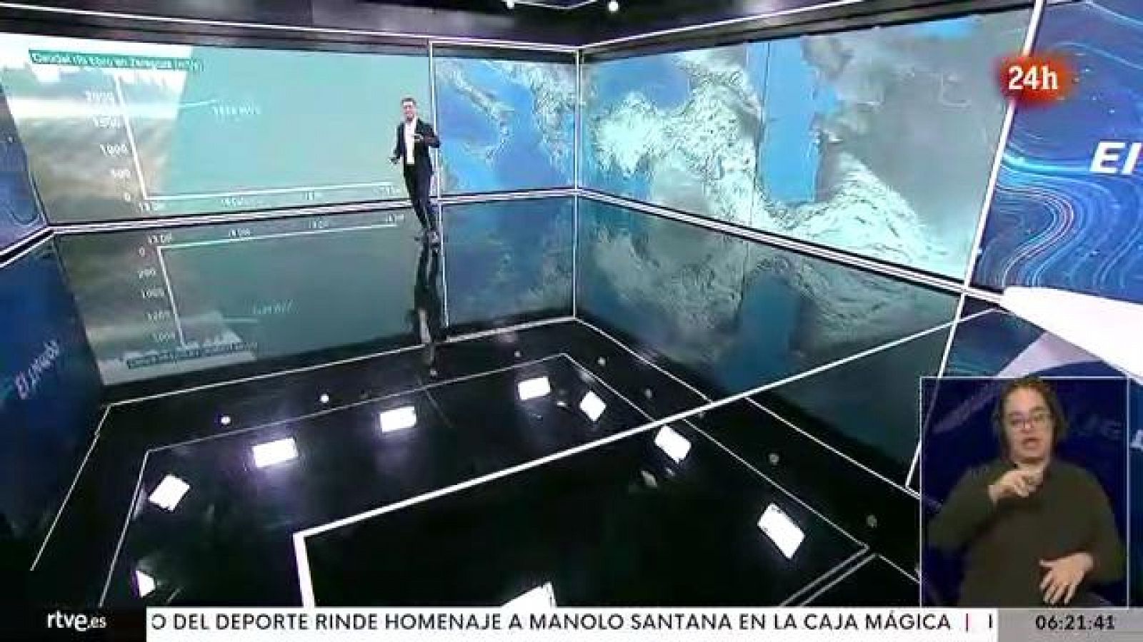 Tiempo estable con niebla extensa en el Valle del Ebro