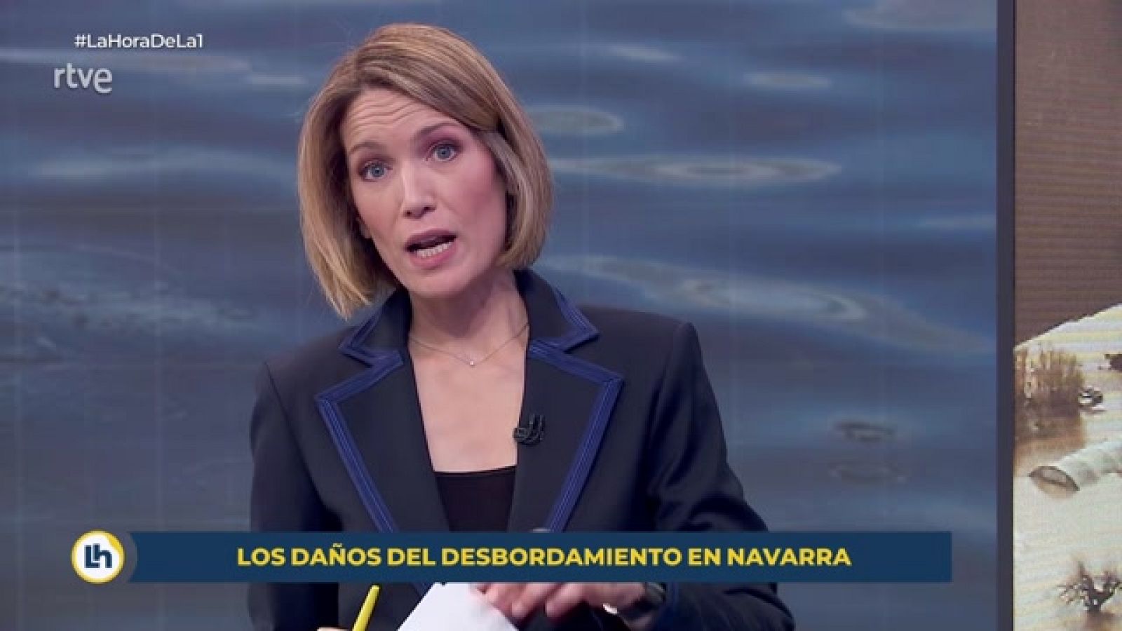 En San Adrián, Navarra, baja el caudal de los ríos y deja al descubierto los daños causados - Ver ahora