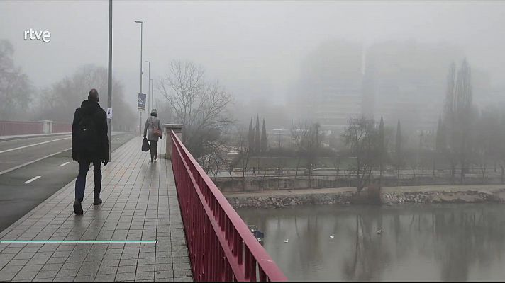 Nieblas extensas y persistentes en el valle del Ebro y La Mancha