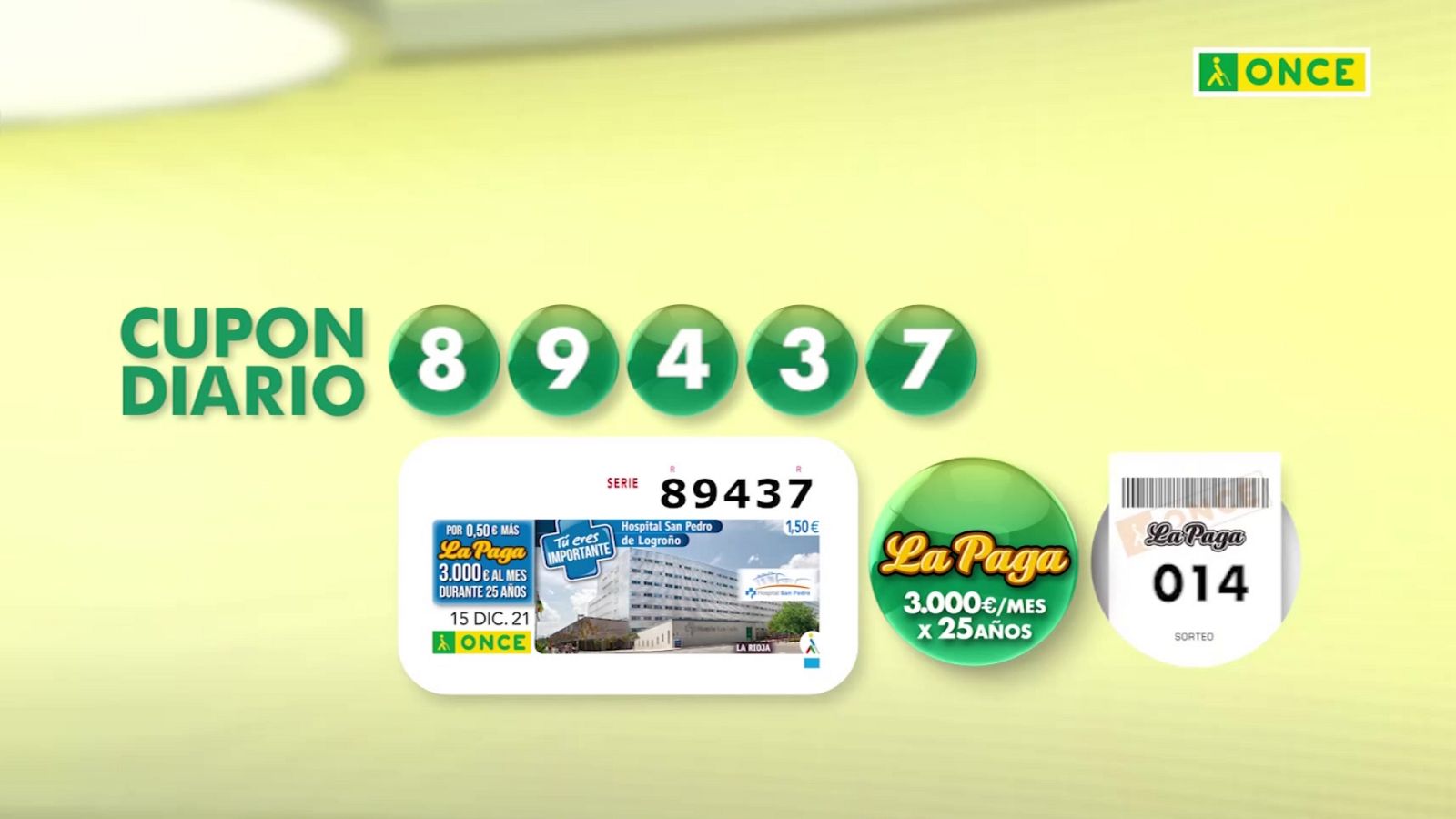 Sorteo ONCE - 15/12/21 - ver ahora